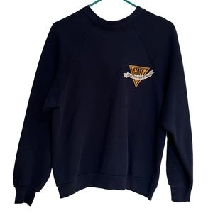 Discus Mens Blue Athletics Crew neck Sweatshirt Size L